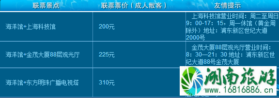 2022上海海洋水族馆联票价格+年卡价格