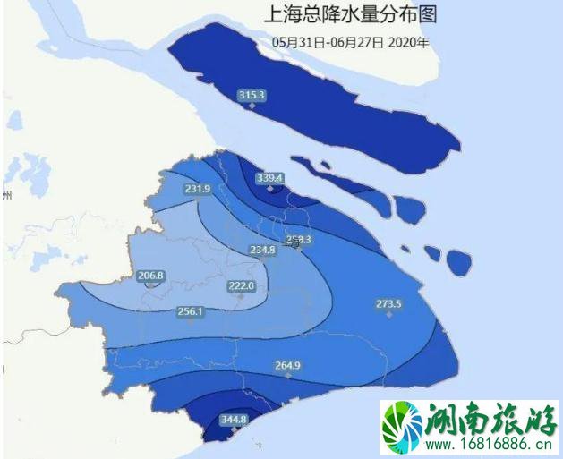 2020年六月上海暴雨持续什么时候